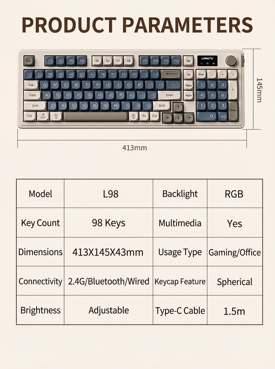 L98 wireless keyboard